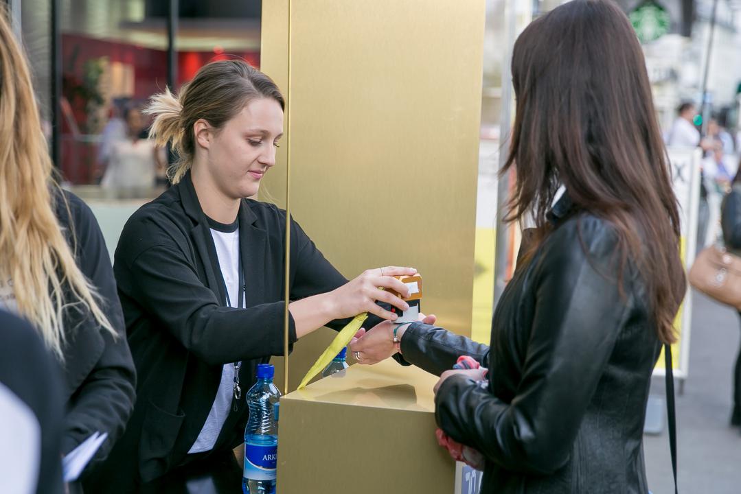 Eintritt-/Ausgangskontrolle bei Event